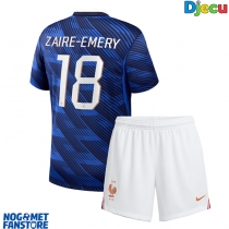 Francuska Warren Zaire-Emery #18 Domaci Dres za djecu SP 2026 Kratak Rukav (+ Kratke hlače)